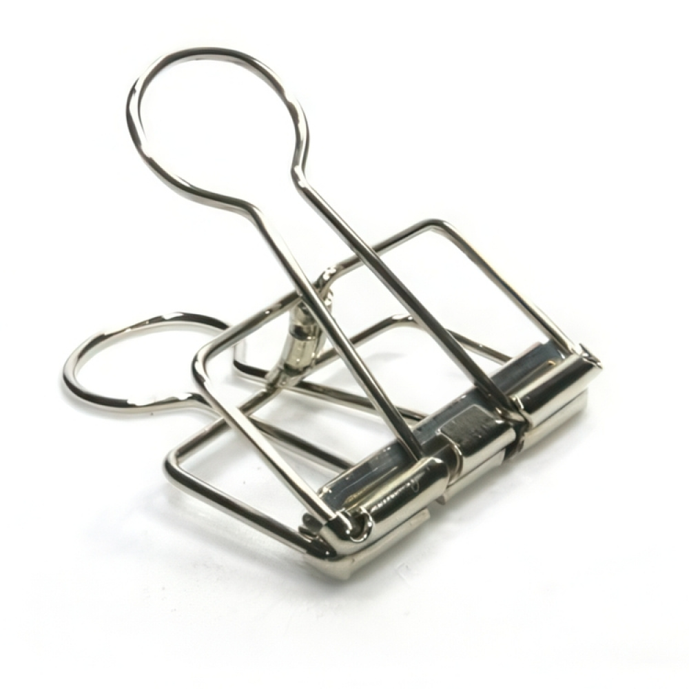 Pappersklämmor, 10 st, WIRE FOLDBACK CLIPS, 32 cm, Deskstore, Silver i gruppen Förvaring / Kontorsmaterial hos SmartaSaker.se (42345)