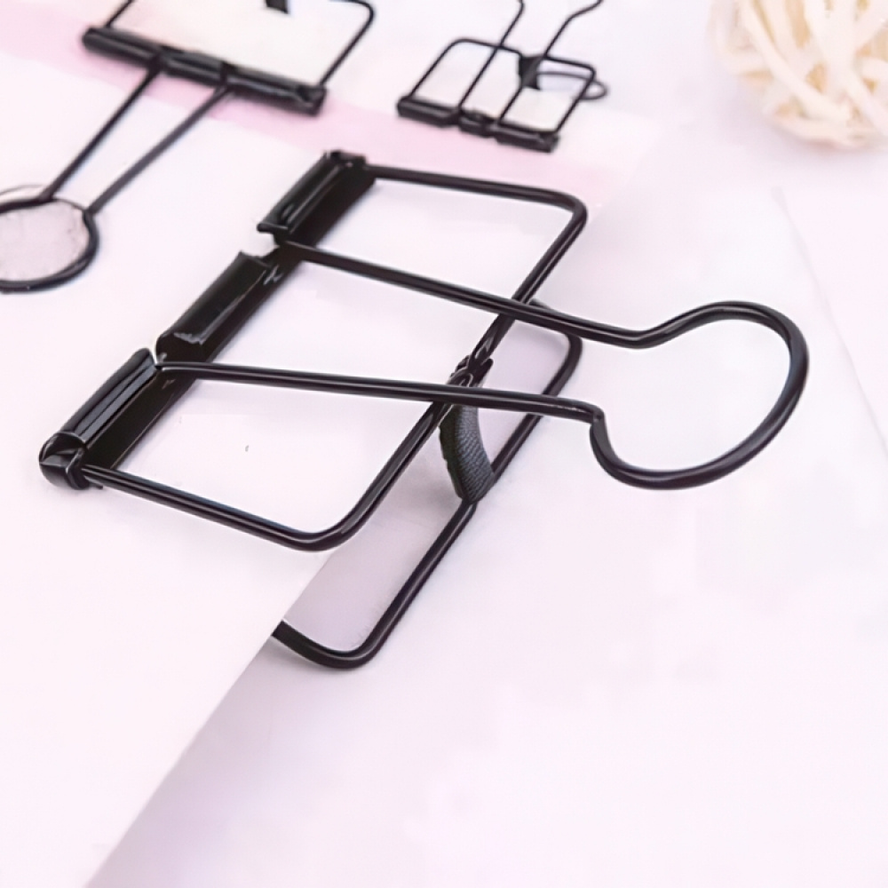 Pappersklämmor, 10 st, WIRE CLIPS MEDIUM, 32mm, Deskstore, Svart i gruppen Förvaring / Kontorsmaterial hos SmartaSaker.se (42346)