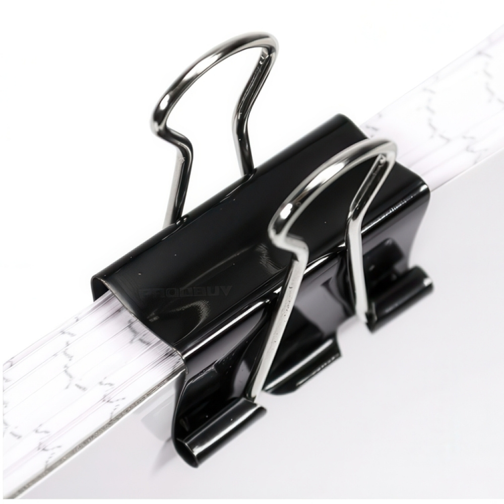 Pappersklämmor, 12 st, FOLDBACK CLIPS SMALL, 25 mm, Svarta i gruppen Förvaring / Kontorsmaterial hos SmartaSaker.se (42348)