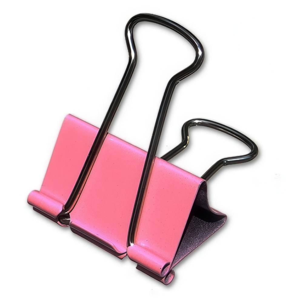 Pappersklämmor, 12 st, FOLDBACK CLIPS XL, 51 mm, Rosa i gruppen Förvaring / Kontorsmaterial hos SmartaSaker.se (42351)