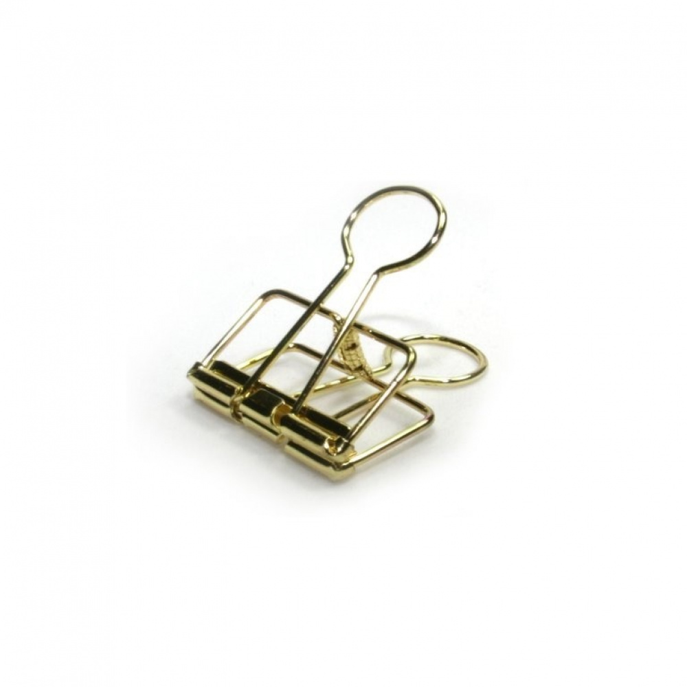 Pappersklämmor, 15 st, WIRE CLIPS SMALL, 19 mm, guld i gruppen Förvaring / Kontorsmaterial hos SmartaSaker.se (42354)