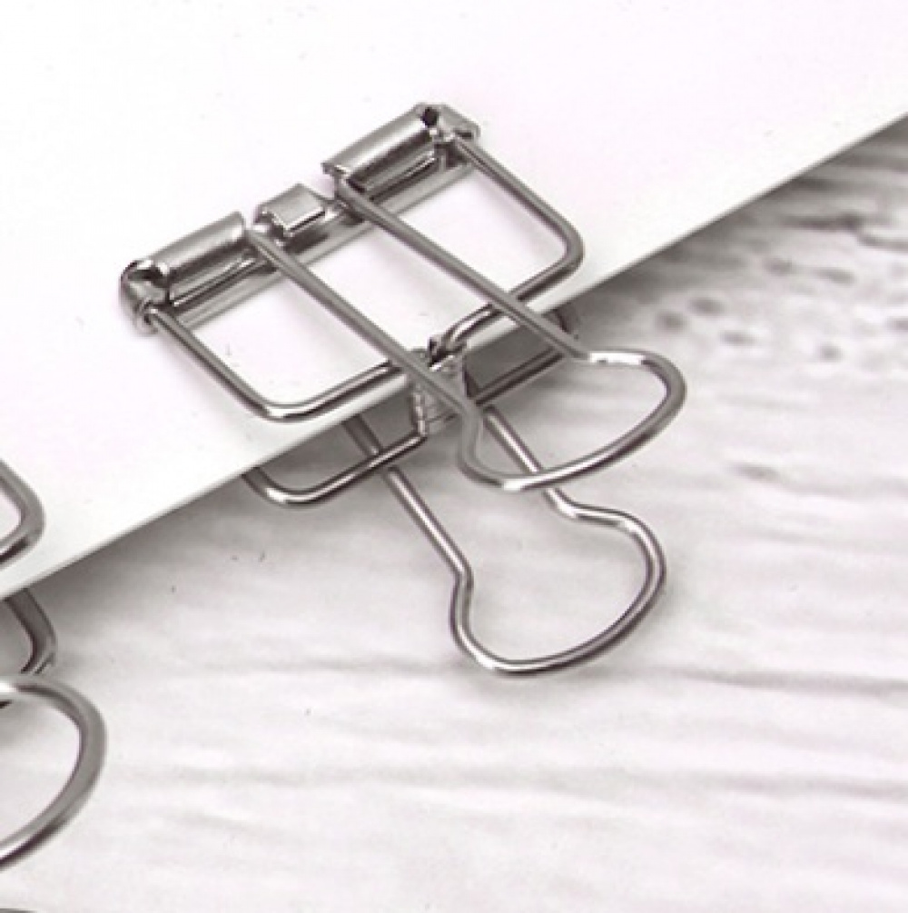 Pappersklämmor, 6 st, WIRE CLIPS SMALL 19 mm, silver i gruppen Förvaring / Kontorsmaterial hos SmartaSaker.se (42361)