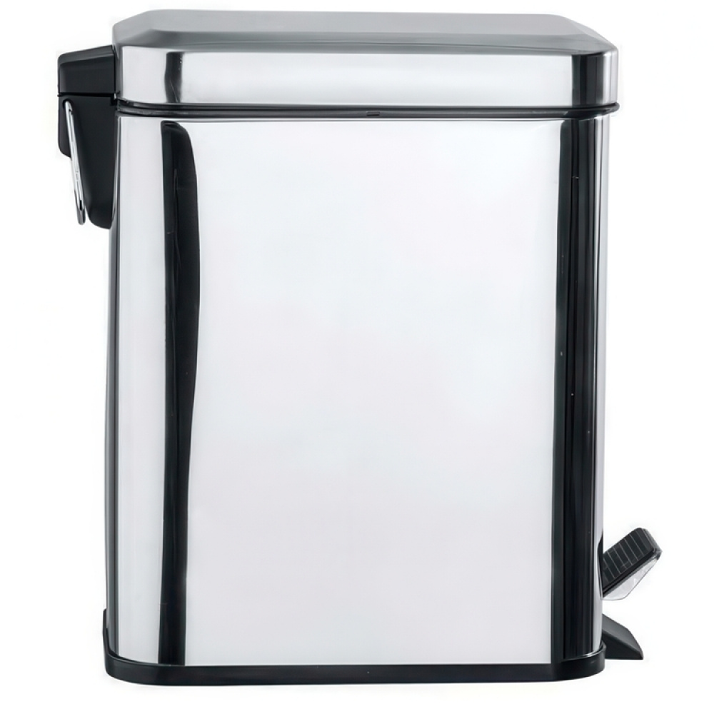 Papperskorg för trånga ytor, SLIM PEDAL BIN, 5 L, Matt rostfritt stål i gruppen Förvaring / Städförvaring och sopsortering / Sopsortering hos SmartaSaker.se (42365)