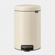 Papperskorg / Pedalhink, 12 L, BRABANTIA NEWICON, Ø 25,1 x H 41,1 cm Papperskorg / Pedalhink, 12 L, BRABANTIA NEWICON, Ø 25,1 x H 41,1 cm