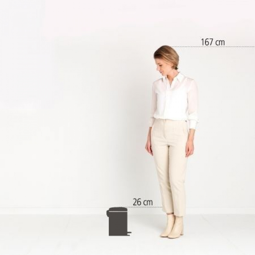 Pedalhink 3L, Branbantia, Blå i gruppen Förvaring / Städförvaring och sopsortering / Sopsortering hos SmartaSaker.se (42368-dreamy-blue)