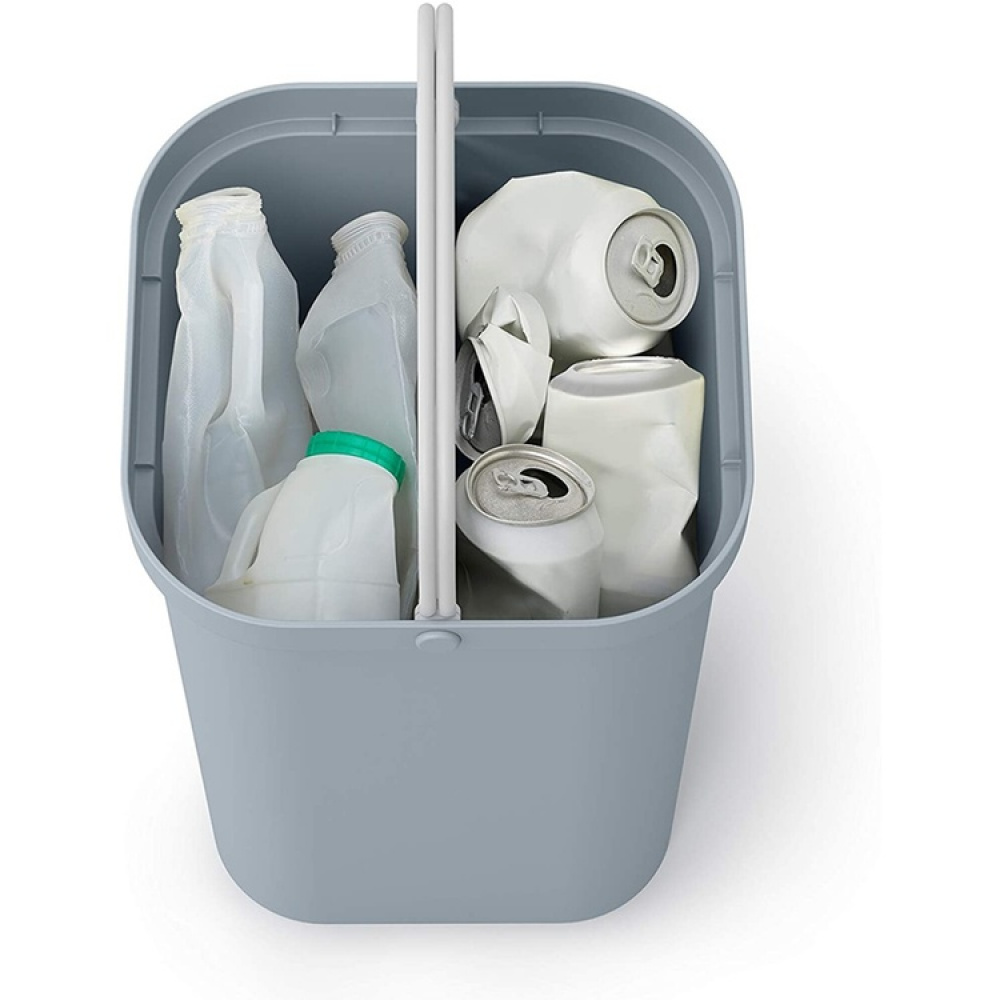 Papperskorg för Källsortering, 2-delad, GO-RECYCLING CADDY SMALL, 14 L, Joseph Joseph, Grå i gruppen Förvaring / Städförvaring och sopsortering / Sopsortering hos SmartaSaker.se (42373)