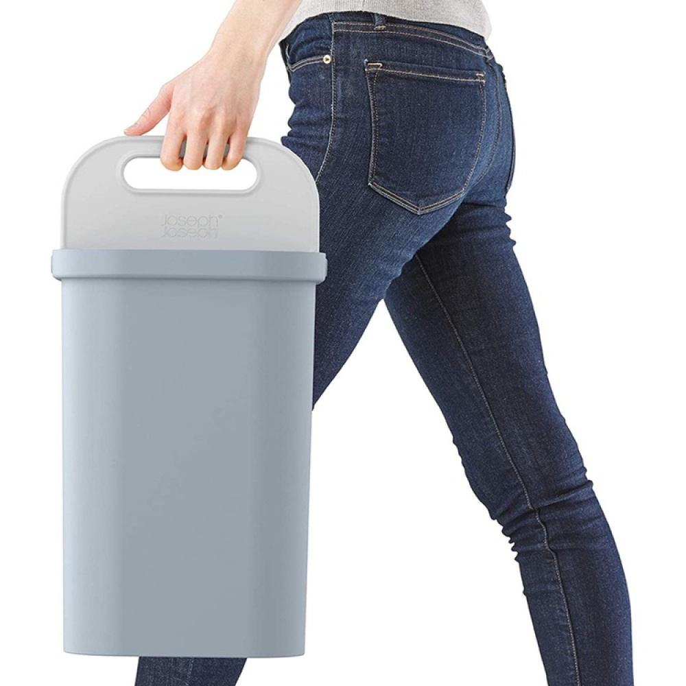Papperskorg för Källsortering, 2-delad, GO-RECYCLING CADDY SMALL, 14 L, Joseph Joseph, Grå i gruppen Förvaring / Städförvaring och sopsortering / Sopsortering hos SmartaSaker.se (42373)