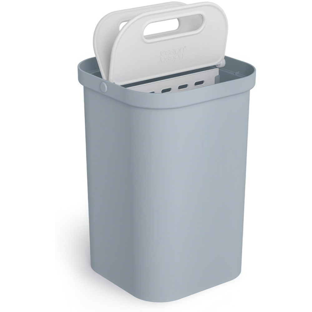 Papperskorg för Källsortering, 2-delad, GO-RECYCLING CADDY SMALL, 14 L, Joseph Joseph, Grå i gruppen Förvaring / Städförvaring och sopsortering / Sopsortering hos SmartaSaker.se (42373)