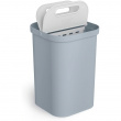 Papperskorg för Källsortering, 2-delad, GO-RECYCLING CADDY SMALL, 14 L, Joseph Joseph, Grå