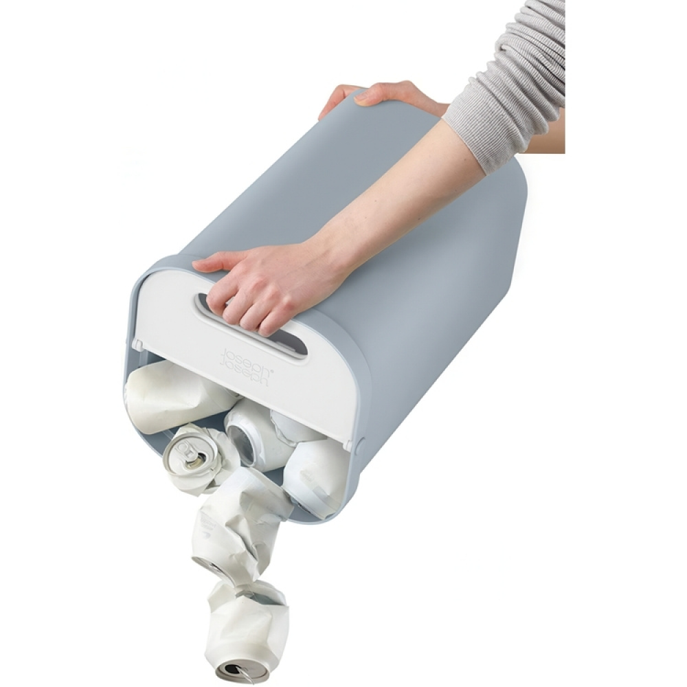 Papperskorg för Källsortering, 2-delad, GO-RECYCLING CADDY SMALL, 14 L, Joseph Joseph, Grå i gruppen Förvaring / Städförvaring och sopsortering / Sopsortering hos SmartaSaker.se (42373)