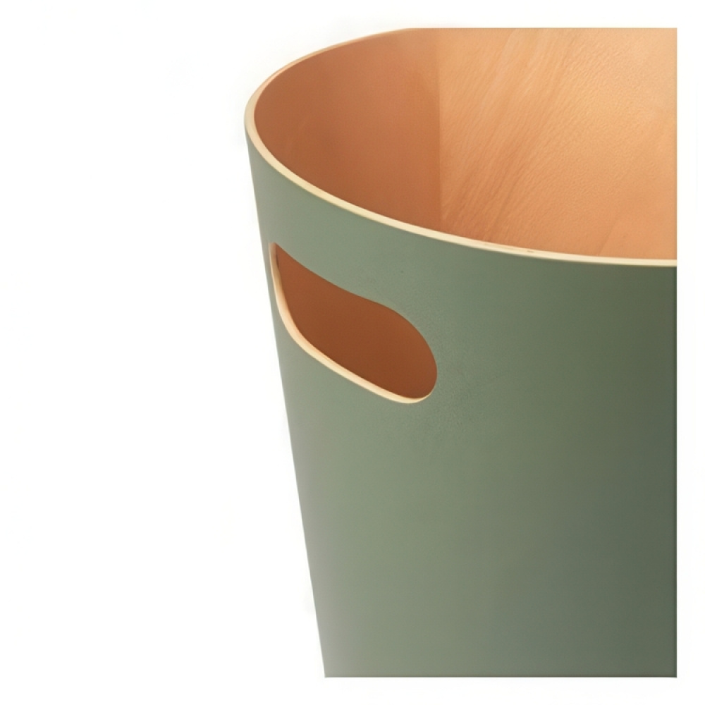 Papperskorg i trä,7,5 L WOODROW, Ø 23 x H 28 cm, Umbra i gruppen Förvaring / Städförvaring och sopsortering / Sopsortering hos SmartaSaker.se (42377)