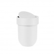 Papperskorg med lock, TOUCH WASTE CAN, Ø 19 x H 30 cm, Umbra, Vit Papperskorg med lock, TOUCH WASTE CAN, Ø 19 x H 30 cm, Umbra, Vit