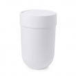 Papperskorg med lock, TOUCH WASTE CAN, Ø 19 x H 30 cm, Umbra, Vit Papperskorg med lock, TOUCH WASTE CAN, Ø 19 x H 30 cm, Umbra, Vit