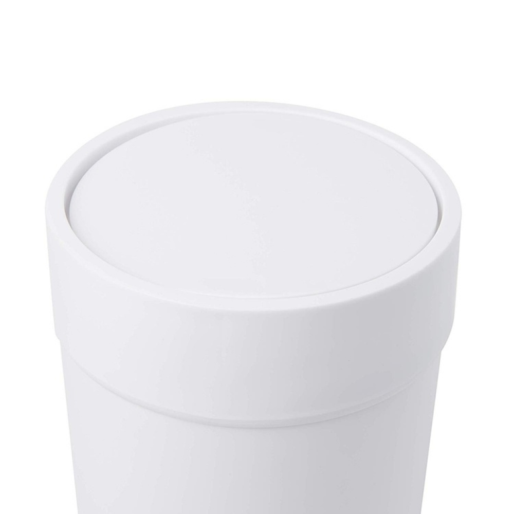 Papperskorg med lock, TOUCH WASTE CAN, Ø 19 x H 30 cm, Umbra, Vit i gruppen Förvaring / Badrumsförvaring / Papperskorgar hos SmartaSaker.se (42382)