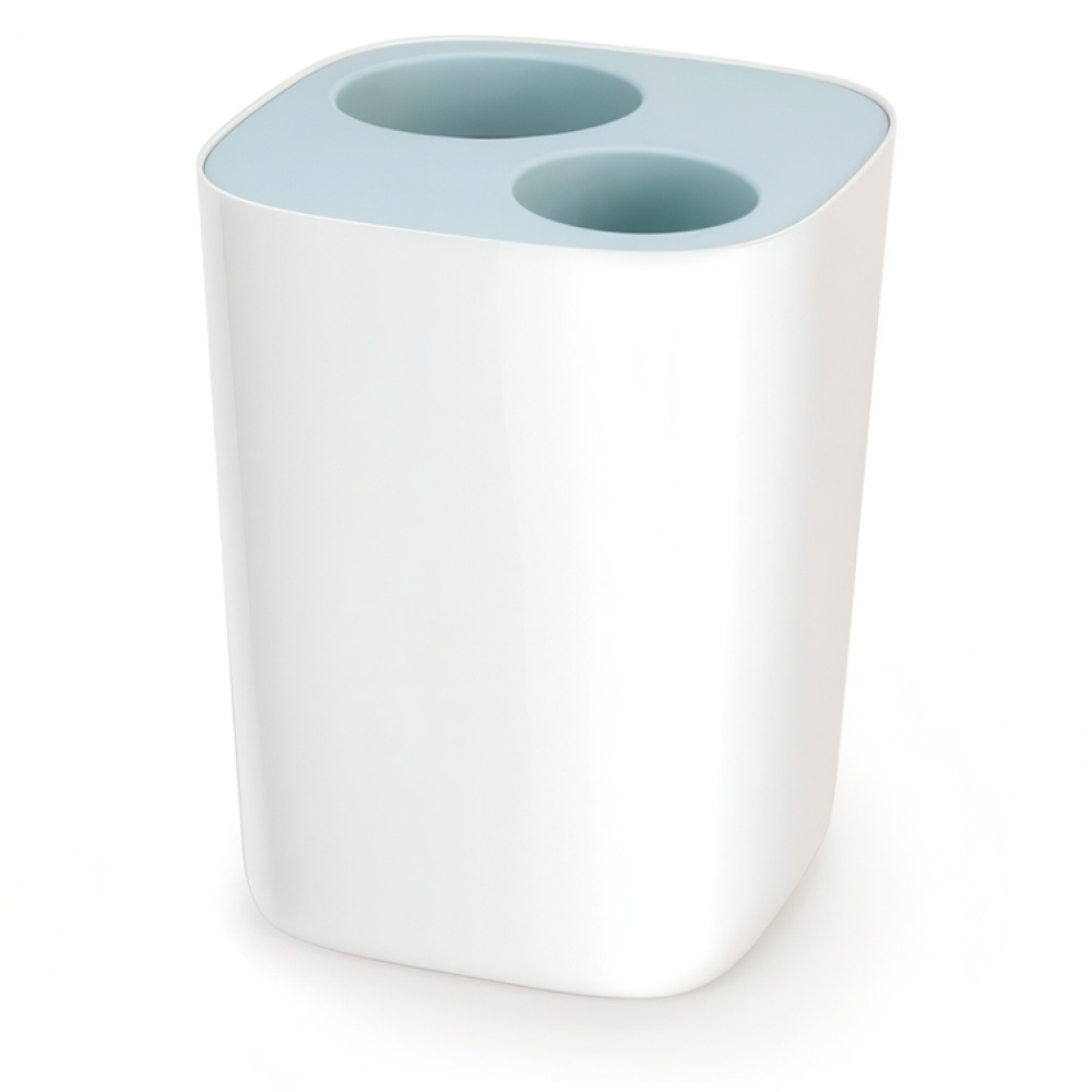 Papperskorg, 2-delad, SPLIT WASTE, 8 Liter, Joseph Joseph, Vit / Blå i gruppen Förvaring / Städförvaring och sopsortering / Sopsortering hos SmartaSaker.se (42385)