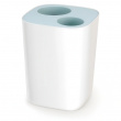 Papperskorg, 2-delad, SPLIT WASTE, 8 Liter, Joseph Joseph, Vit / Blå Papperskorg, 2-delad, SPLIT WASTE, 8 Liter, Joseph Joseph, Vit / Blå