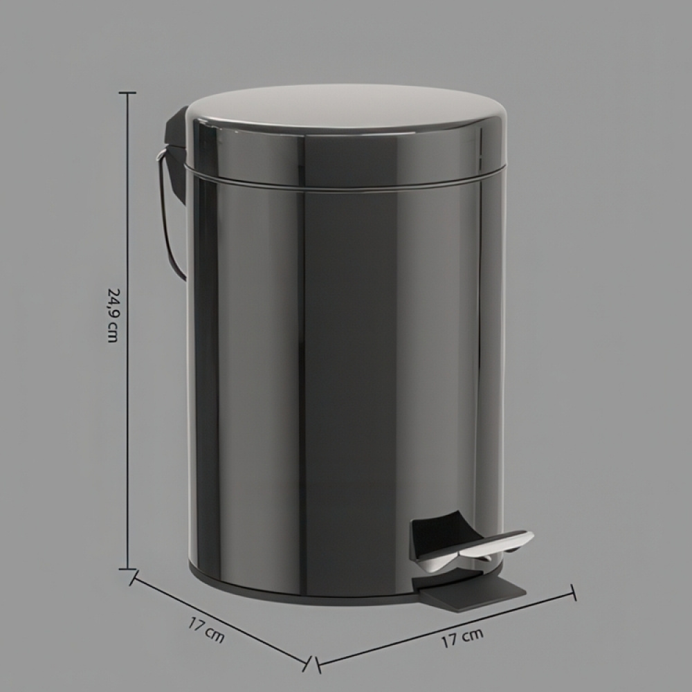 Pedalhink, 3 L, POUBELLE RONDE MINI, Ø 17 x H 24,9 cm i gruppen Förvaring / Städförvaring och sopsortering / Sopsortering hos SmartaSaker.se (42397)