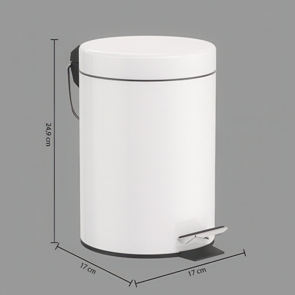 Pedalhink, 3 L, POUBELLE RONDE MINI, Ø 17 x H 24,9 cm i gruppen Förvaring / Städförvaring och sopsortering / Sopsortering hos SmartaSaker.se (42397)