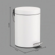 Pedalhink, 3 L, POUBELLE RONDE MINI, Ø 17 x H 24,9 cm Pedalhink, 3 L, POUBELLE RONDE MINI, Ø 17 x H 24,9 cm