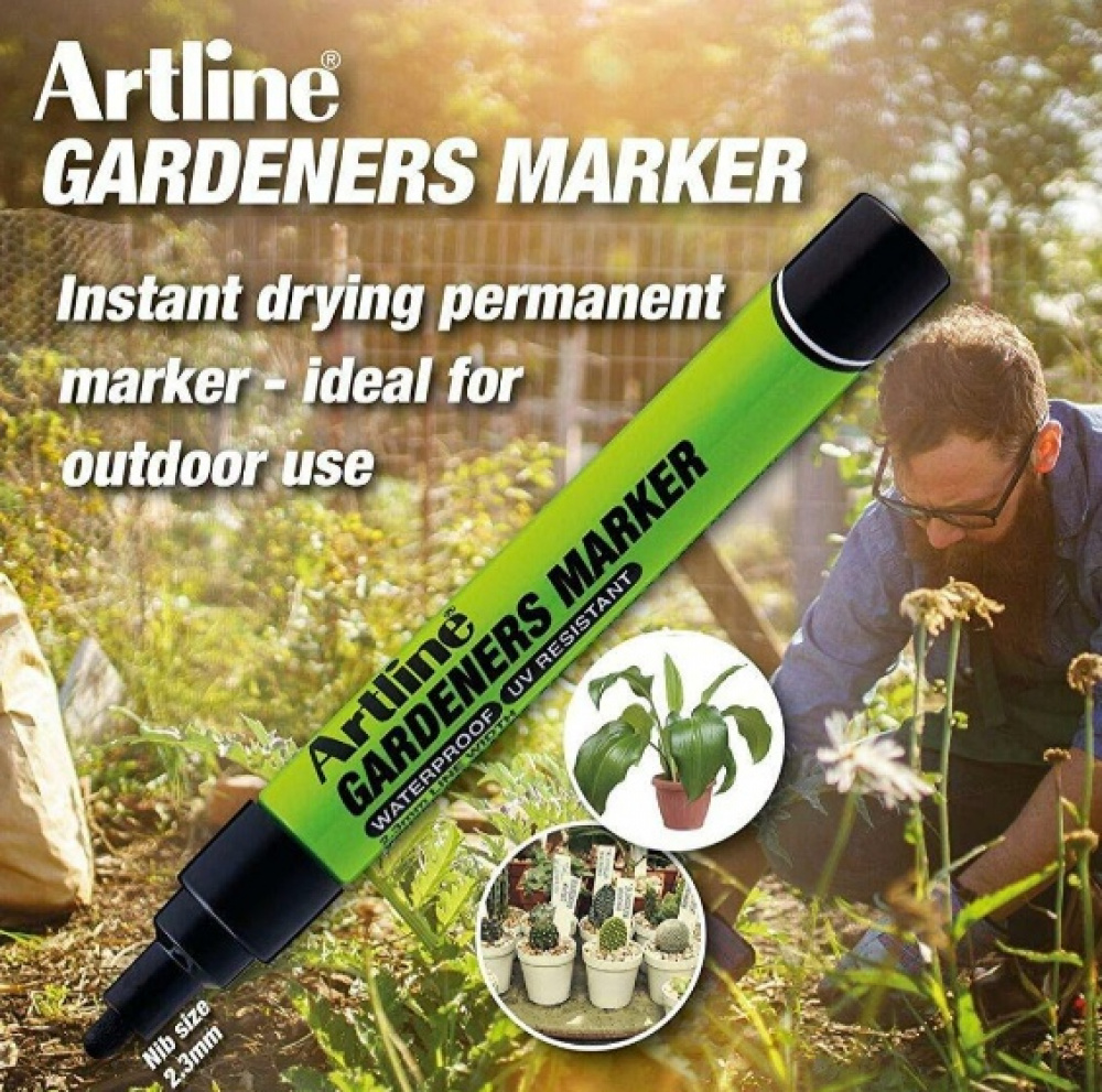 Penna för trädgården, ARTLINE GARDENERS MARKER 2,3 mm, Silver i gruppen Förvaring / Kontorsmaterial hos SmartaSaker.se (42401)