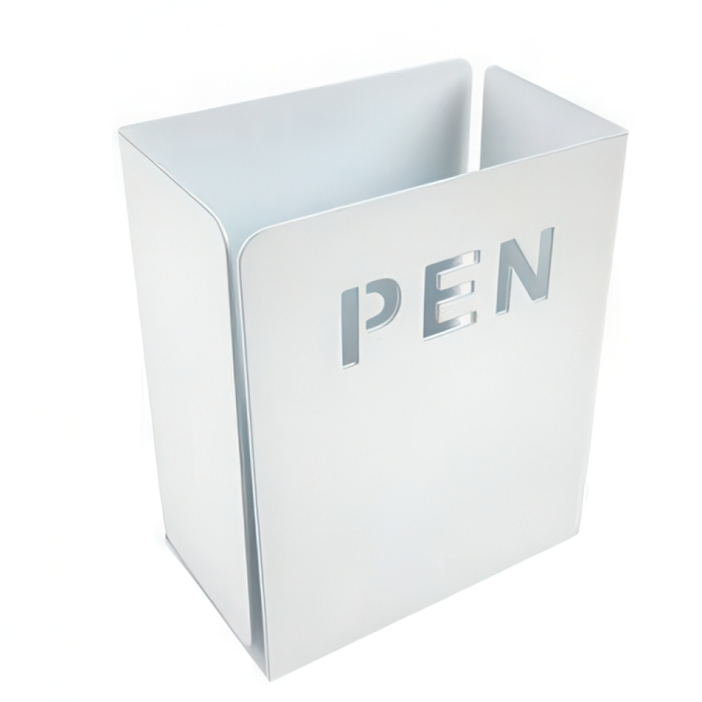 Pennmugg i metall, PEN, 8 x 5 x H 10 cm i gruppen Förvaring / Kontorsmaterial hos SmartaSaker.se (42410)