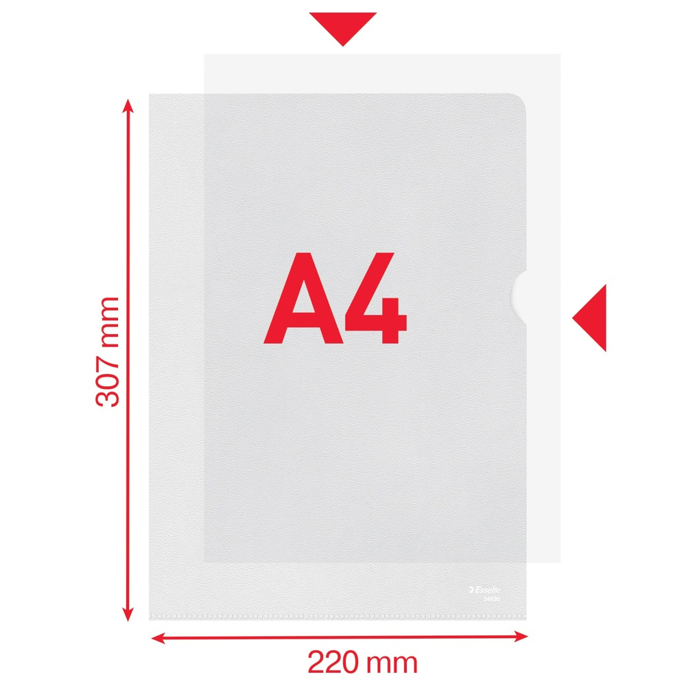 Plastmappar för A4 papper, 10 st, QUALITY FOLDERS, Klara i gruppen Förvaring / Kontorsmaterial hos SmartaSaker.se (42418)