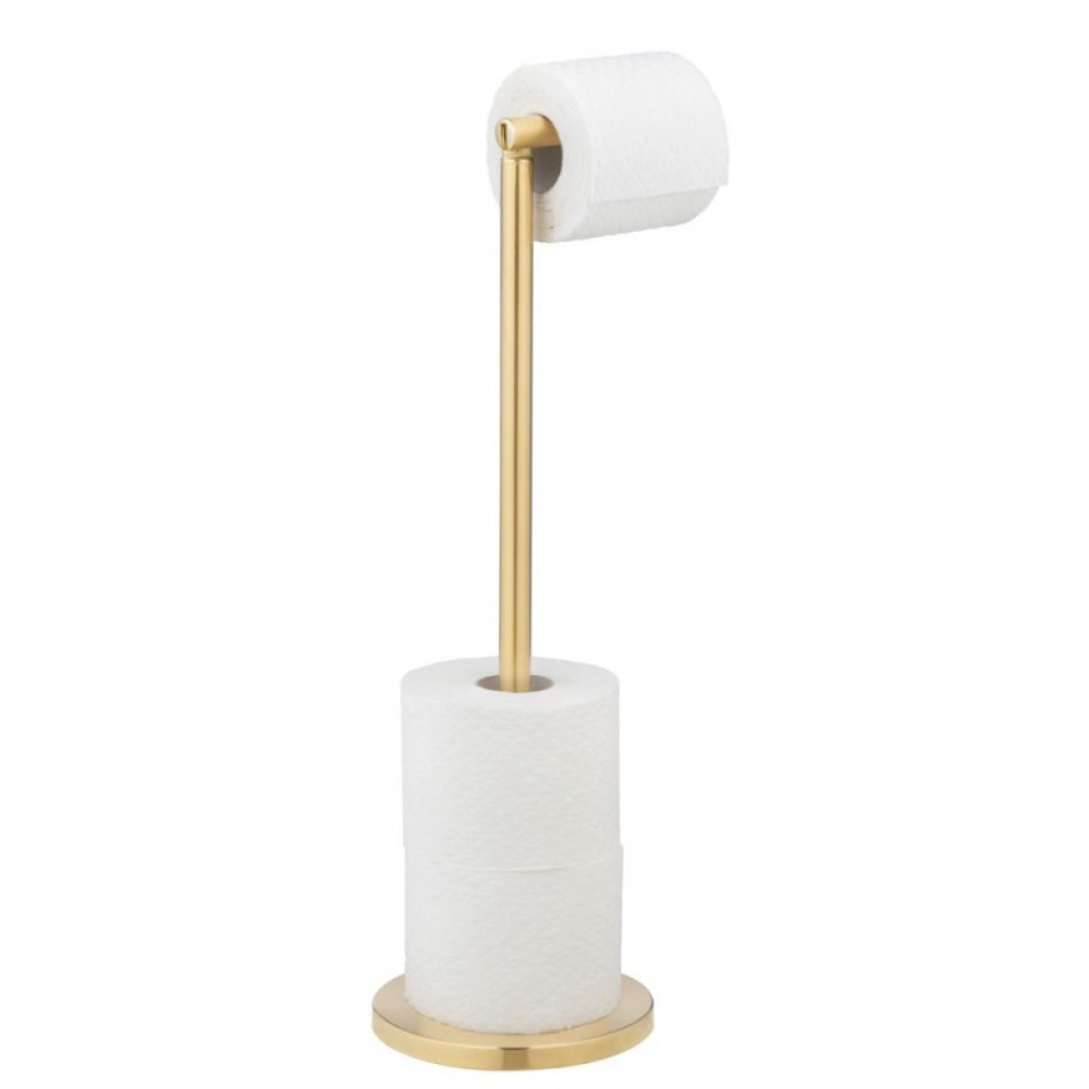 Platsbesparande hållare för toarullar, Metall, TWO IN ONE, H 55 cm, Guld i gruppen Förvaring / Badrumsförvaring hos SmartaSaker.se (42425)