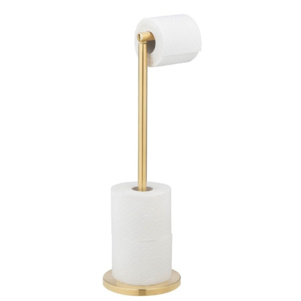 Platsbesparande hållare för toarullar, Metall, TWO IN ONE, H 55 cm, Guld i gruppen Förvaring / Badrumsförvaring hos SmartaSaker.se (42425)