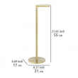 Platsbesparande hållare för toarullar, Metall, TWO IN ONE, H 55 cm, Guld Platsbesparande hållare för toarullar, Metall, TWO IN ONE, H 55 cm, Guld