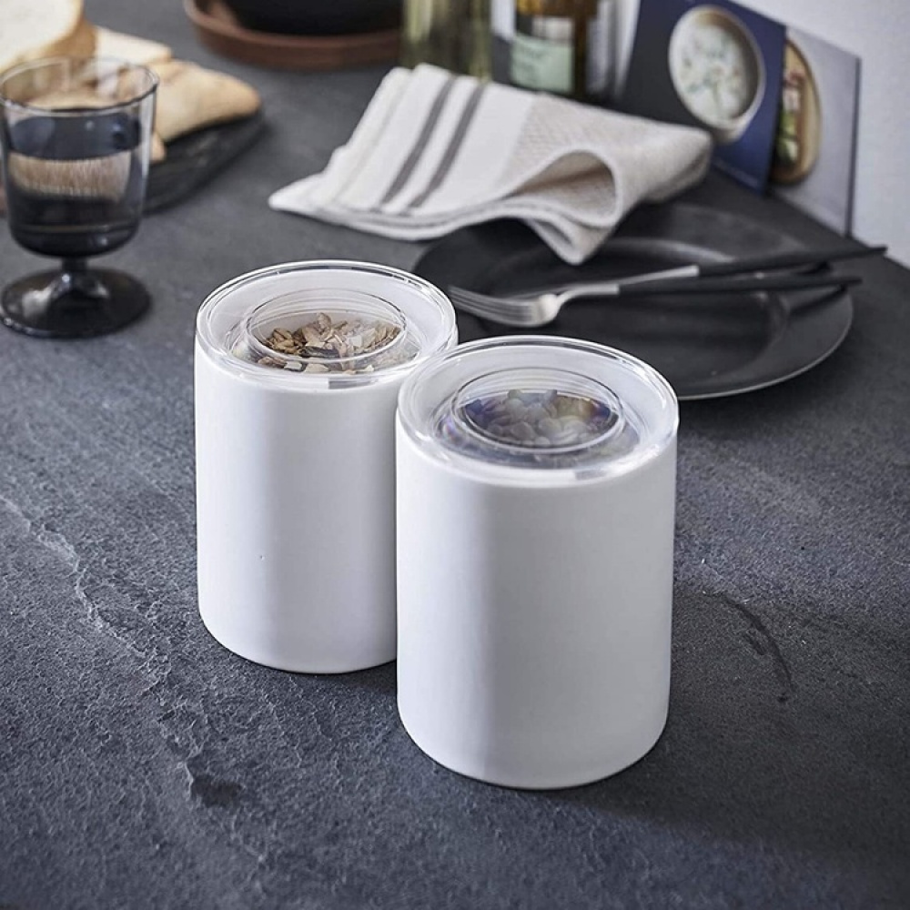 Porslinsburk med lock, YAMAZAKI TOWER LARGE CANISTER, Ø 10,5 x H 12 cm i gruppen Förvaring / Köksförvaring / Förvaringsburkar hos SmartaSaker.se (42428)