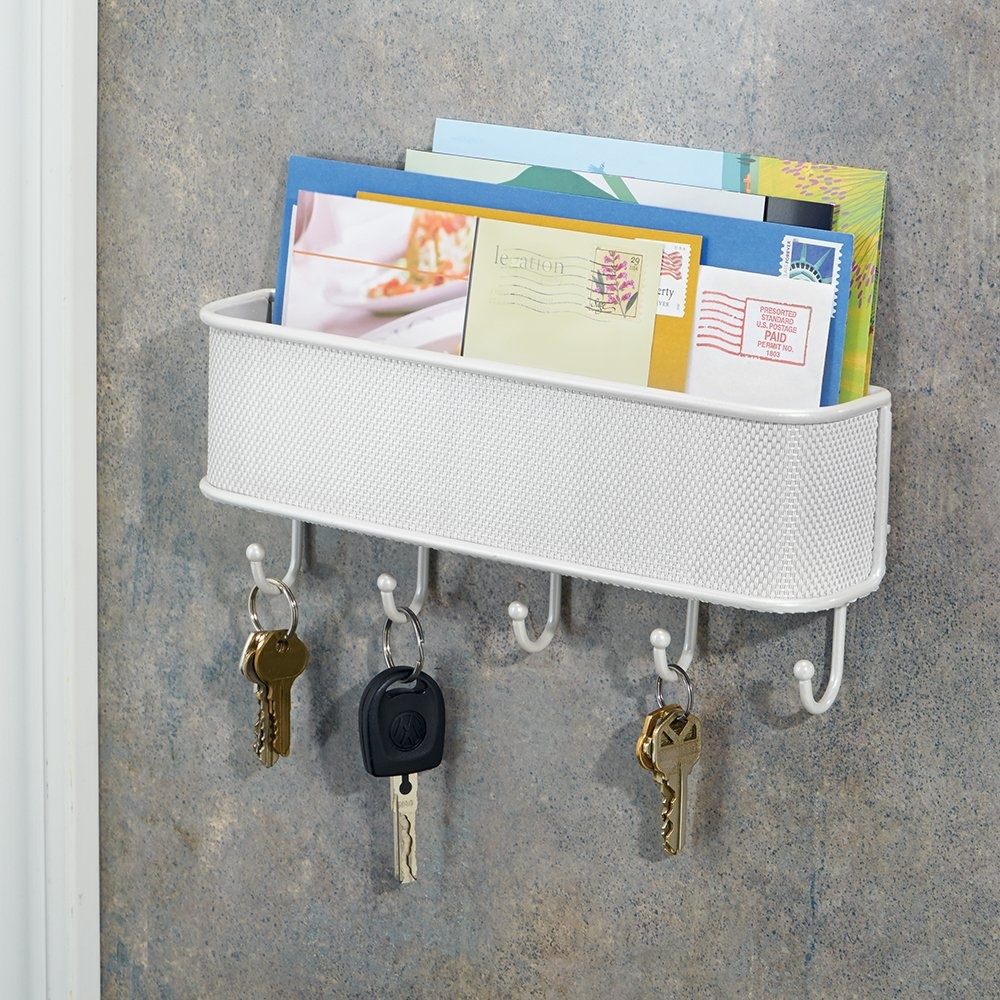 Postställ & kroklist, TWILLO WALL LETTER RACK, Vit i gruppen Förvaring / Hallförvaring / Krokar och hängare hos SmartaSaker.se (42430)