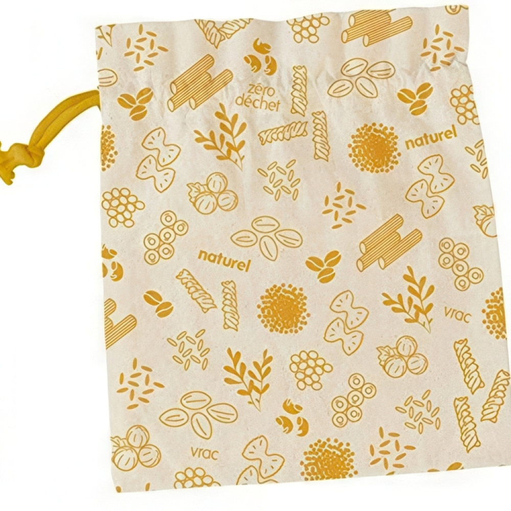 Påsar för livsmedel, Organisk bomull, 3 st, ZERO WASTE BAGS MEDIUM, 20 x H 25 cm, Beige i gruppen Förvaring / Köksförvaring hos SmartaSaker.se (42442)