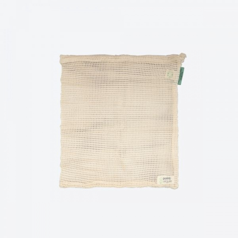 Påse i Bomullsnät för grönsaker, MEDIUM REUSABLE MESH BAG, 27 x 32 cm, Beige i gruppen Förvaring / Köksförvaring hos SmartaSaker.se (42447)