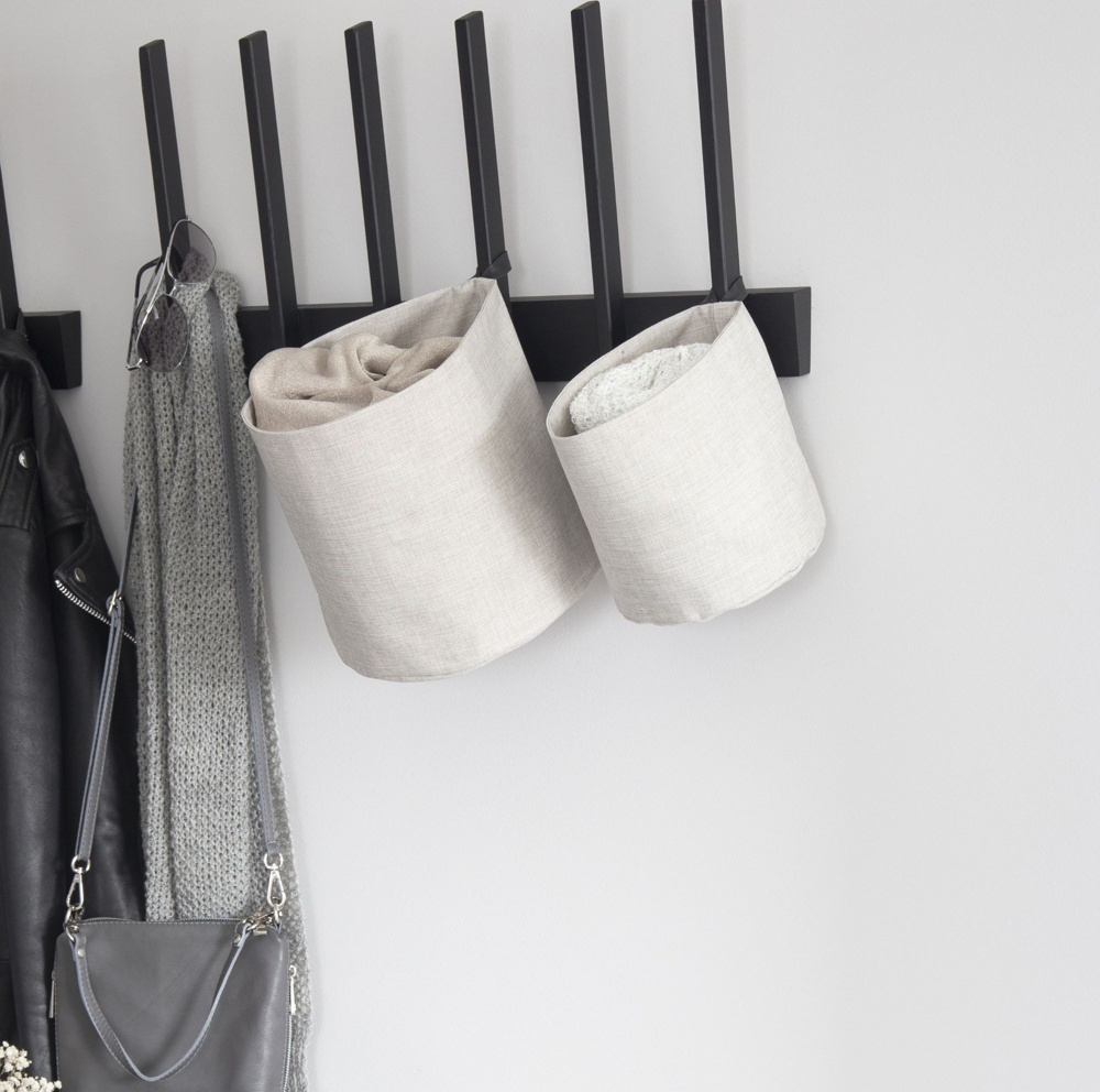 Påse till krok, BIGSO LARGE HANG AROUND, Ø22 x H 22 cm, Beige i gruppen Förvaring / Garderobsförvaring / Klädgarderober hos SmartaSaker.se (42450)