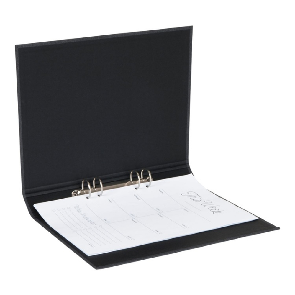 Pärm, BIGSO RINGO WOOD PAPER, Svensk hålstandard, Dark Oak i gruppen Förvaring / Kontorsmaterial hos SmartaSaker.se (42455)