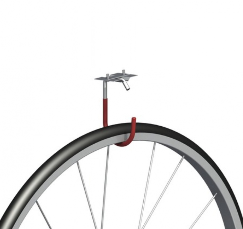 Redskapskrok / Cykelkrok, HABO BIKE HOOK, Röd i gruppen Förvaring / Förråd- och garageförvaring / Redskapshållare hos SmartaSaker.se (42461)