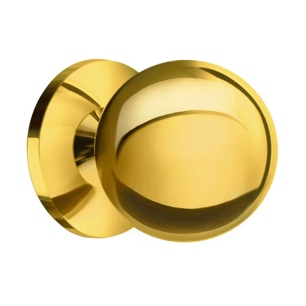 Rund knopp, THE KNOB, Ø 2,4 cm, Polerad mässing i gruppen Förvaring / Hallförvaring / Krokar och hängare hos SmartaSaker.se (42479)