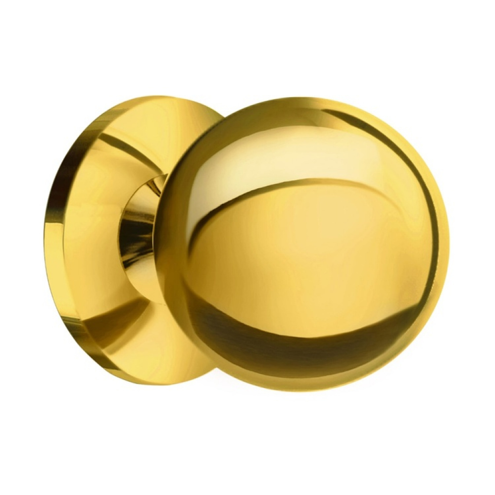 Rund knopp, THE KNOB, Ø 2,4 cm, Polerad mässing i gruppen Förvaring / Hallförvaring / Krokar och hängare hos SmartaSaker.se (42479)