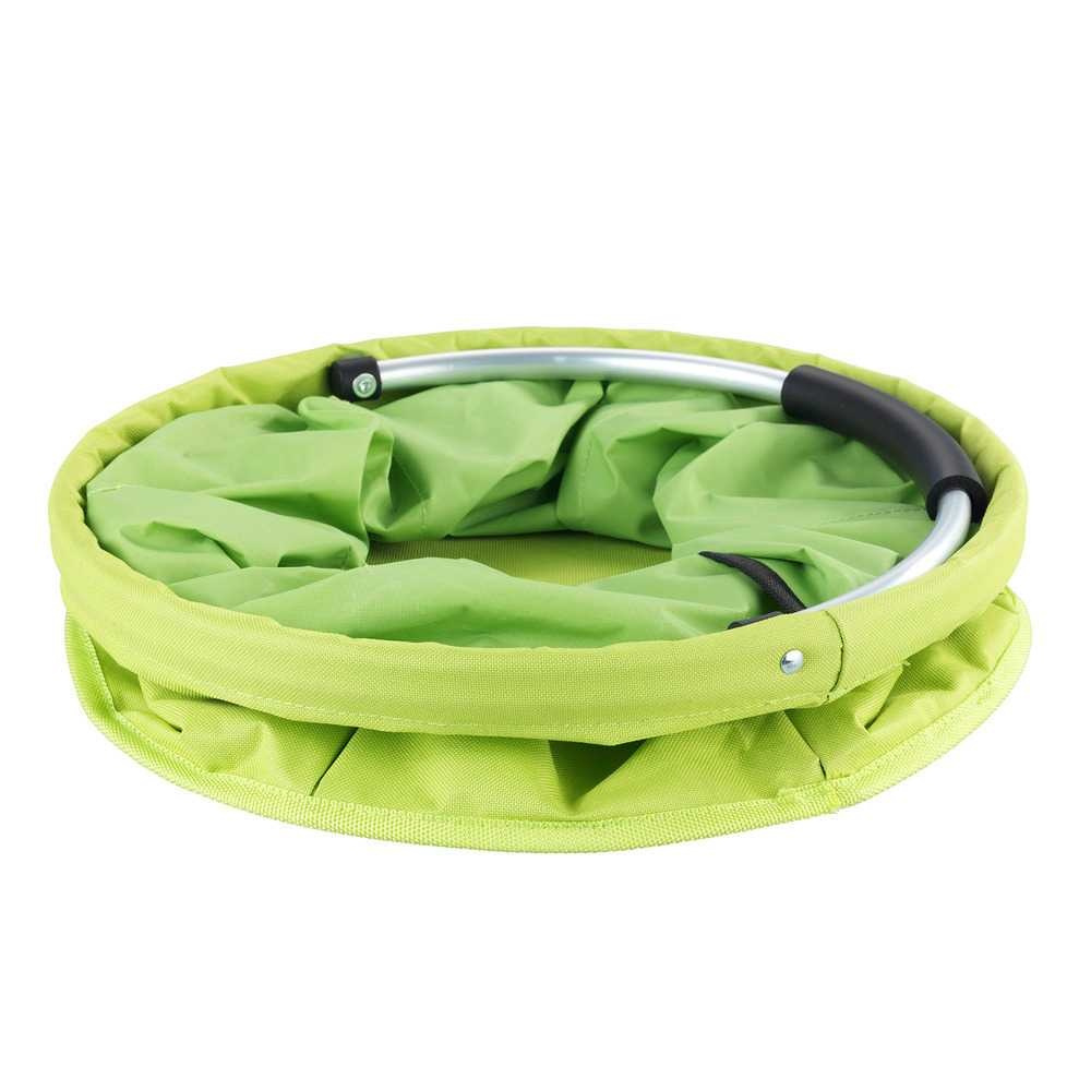 Rund korg med förvaringsfickor, Superlätt, UNIVERSAL CADDY XL, Ø 35 x H 35 cm, Limegrön i gruppen Förvaring / Förråd- och garageförvaring / Korgar och hinkar hos SmartaSaker.se (42480)