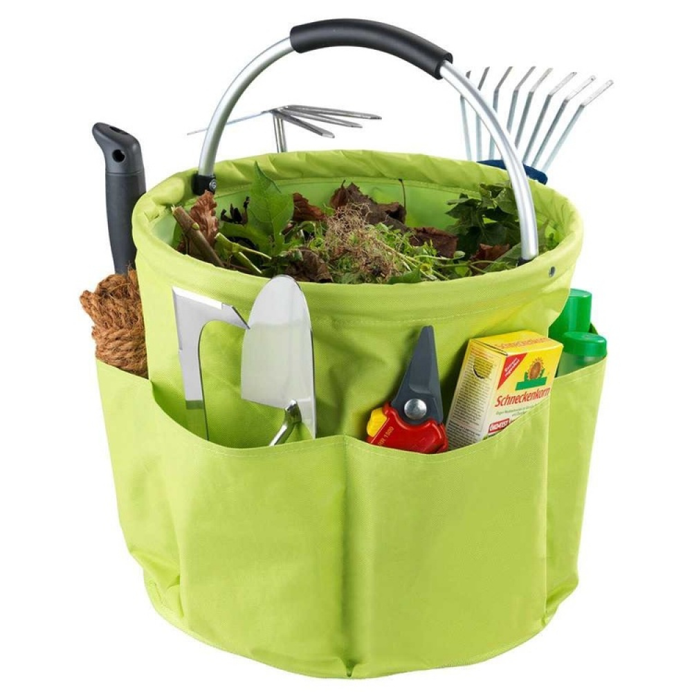 Hopfällbar korg med förvaringsfickor, 35cm i gruppen Förvaring / Förråd- och garageförvaring / Korgar och hinkar hos SmartaSaker.se (42480)