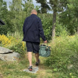 Hopfällbar korg med förvaringsfickor, 28cm