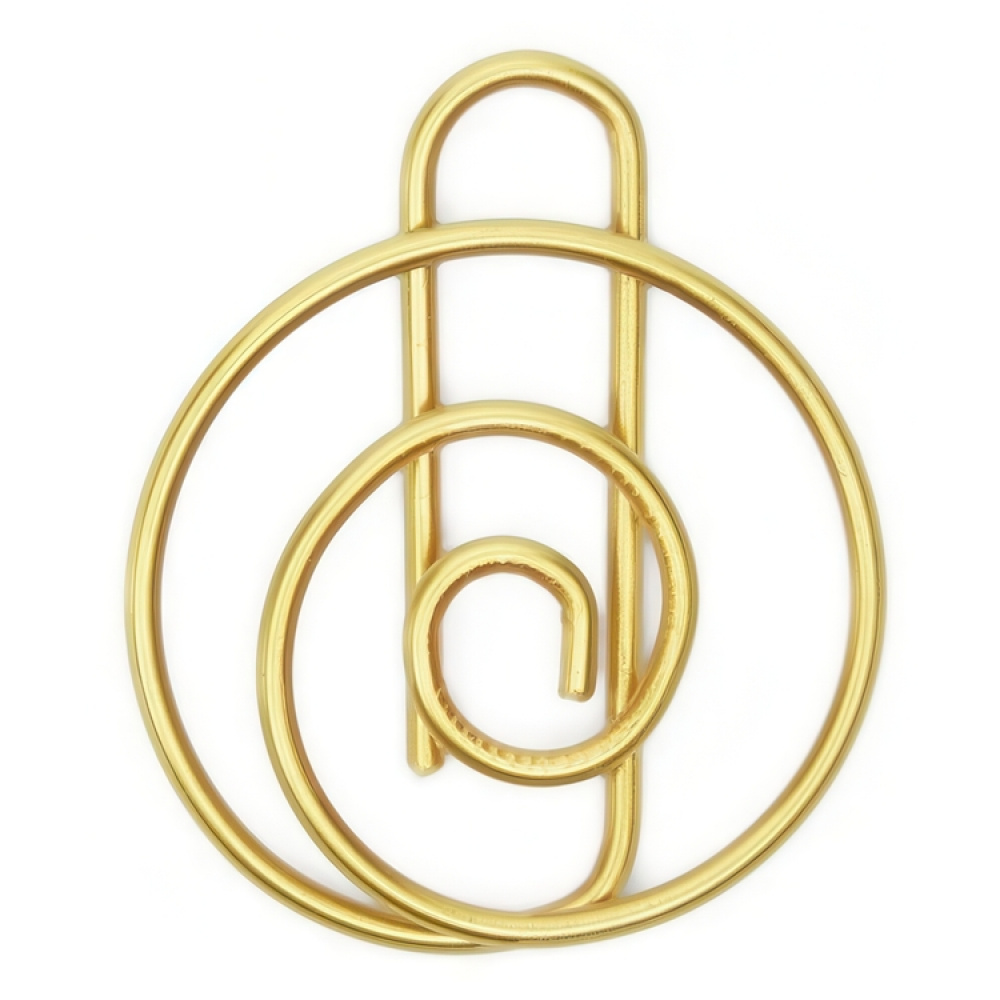 Runda Gem SPIRAL, 15 st, Monograph, mässing i gruppen Förvaring / Kontorsmaterial hos SmartaSaker.se (42485)