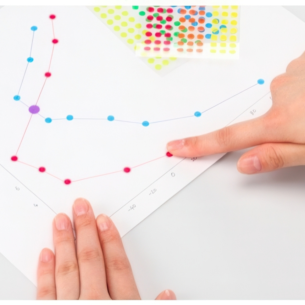 Runda Washi Stickers, Ø 20 mm, STALOGY, Gula i gruppen Förvaring / Magneter och självhäftande / Skyltar och etiketter hos SmartaSaker.se (42489)