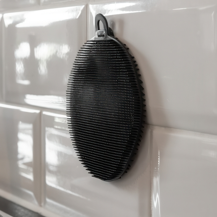 Silikonsvampar för disk, Mjuka, Tåliga, 2 st, DISH SPONGES, Ø 12, Svarta i gruppen Förvaring / Köksförvaring / Diskställ och diskbänk hos SmartaSaker.se (42496)