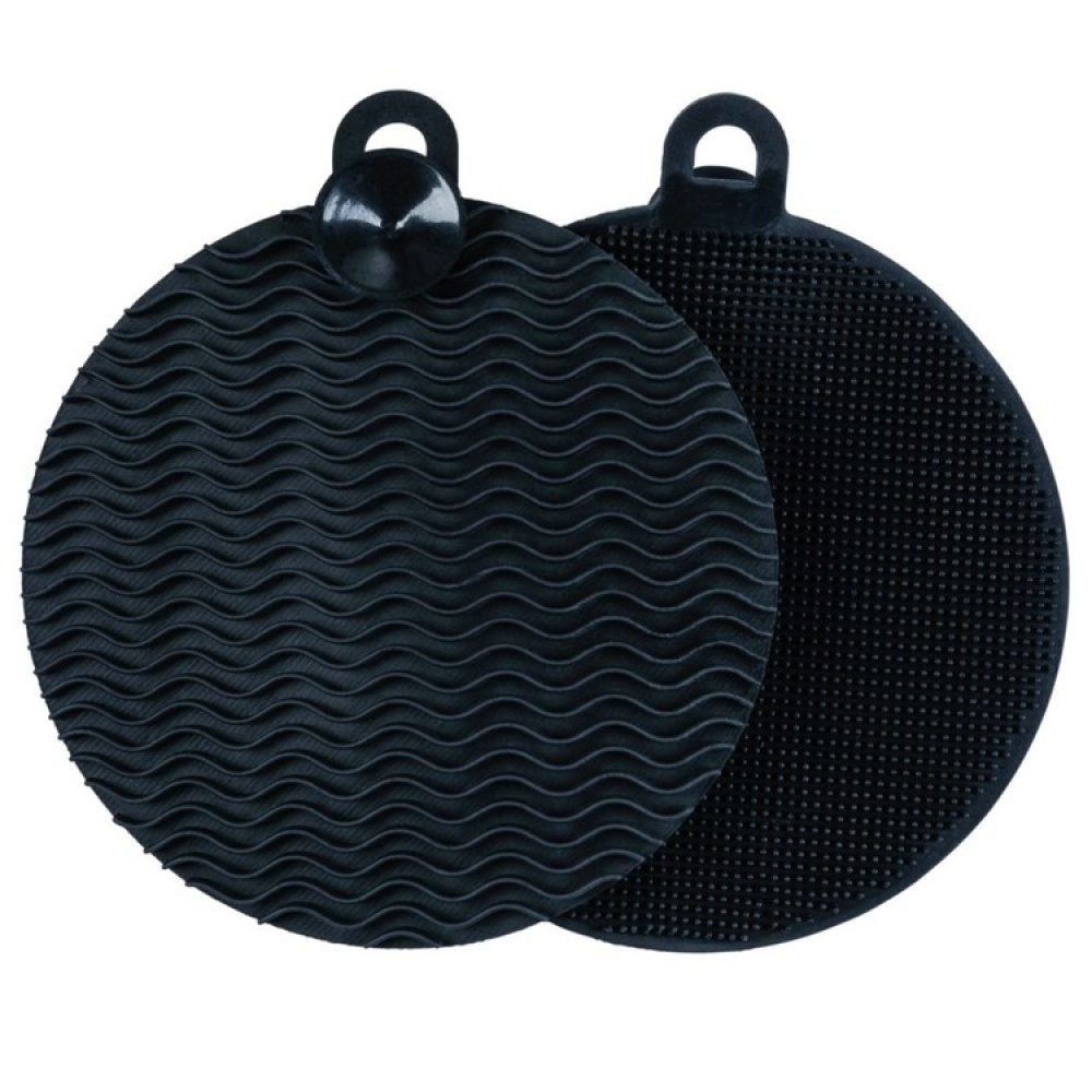 Silikonsvampar för disk, Mjuka, Tåliga, 2 st, DISH SPONGES, Ø 12, Svarta i gruppen Förvaring / Köksförvaring / Diskställ och diskbänk hos SmartaSaker.se (42496)