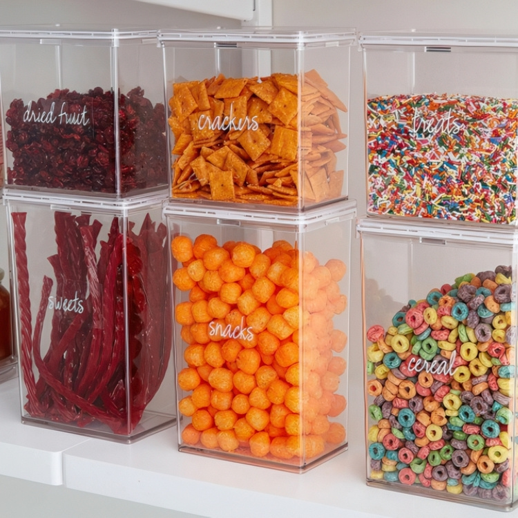 Självhäftande Etiketter, Förtryckta, 18 stycken, THE HOME EDIT PANTRY LABELS, Klara i gruppen Förvaring / Magneter och självhäftande / Skyltar och etiketter hos SmartaSaker.se (42505)