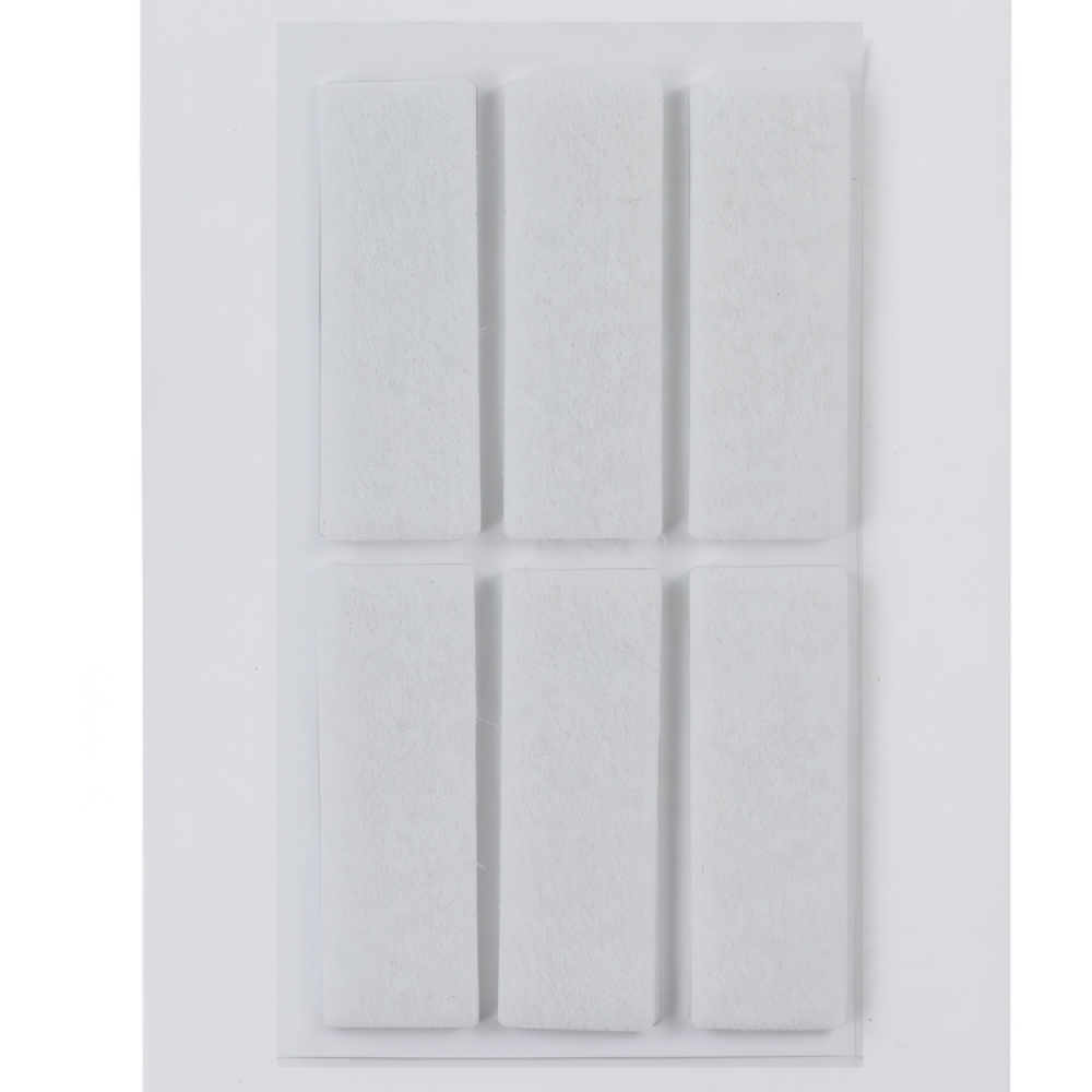 Självhäftande Filttassar, 6 st, PROTECTIV FELTPADS, 4,5 x1,5 cm, Vita i gruppen Förvaring / Städförvaring och sopsortering / Lådmattor hos SmartaSaker.se (42509)