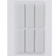 Självhäftande Filttassar, 6 st, PROTECTIV FELTPADS, 4,5 x1,5 cm, Vita