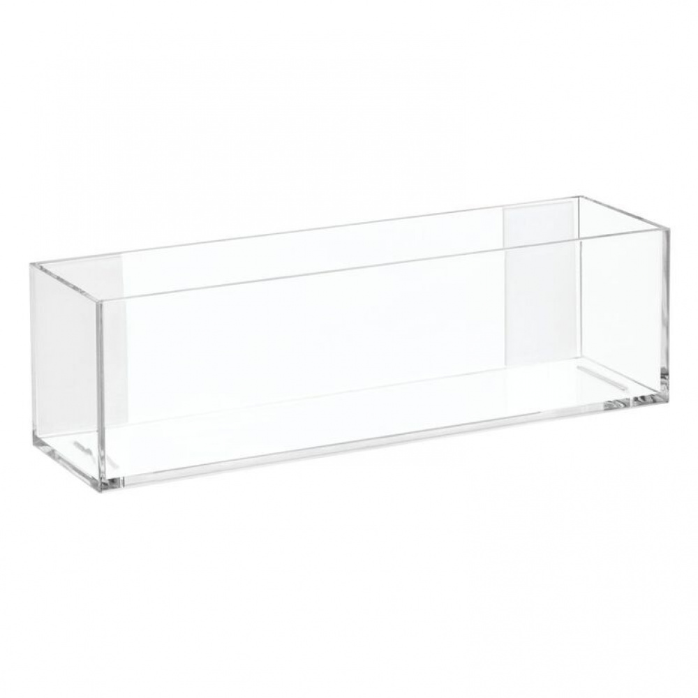 Självhäftande Förvaring, Avlång, OBLONG RPET AFFIXX BIN, 28 x 7,5 x H 8,5 cm, Transparent i gruppen Förvaring / Förvaringslådor / Småförvaring / Hyllor hos SmartaSaker.se (42510)