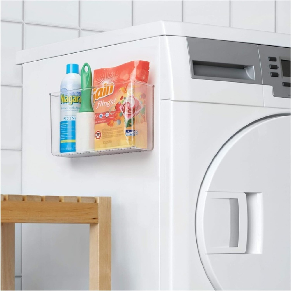 Självhäftande Förvaring, LARGE RPET AFFIXX BIN, 28 x 9 x H 16 cm. Transparent i gruppen Förvaring / Förvaringslådor / Småförvaring / Hyllor hos SmartaSaker.se (42511)